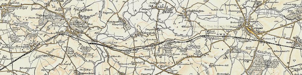 Old map of Draycot in 1897-1899
