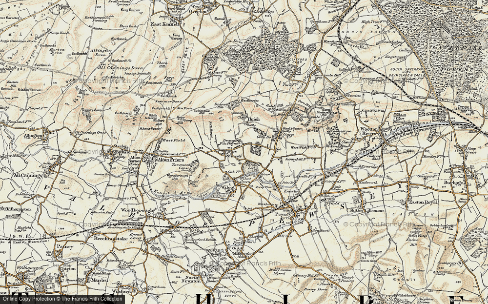 Old Map of Draycot Fitz Payne, 1897-1899 in 1897-1899