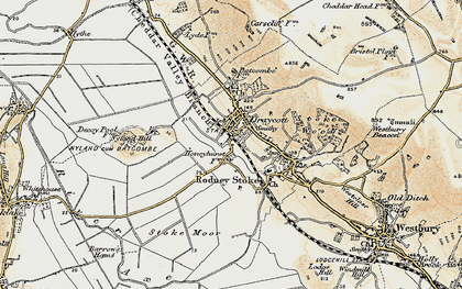 Old map of Draycott in 1899-1900