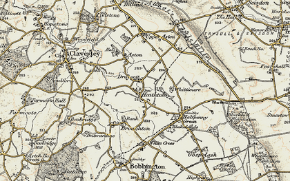 Old map of Draycott in 1902