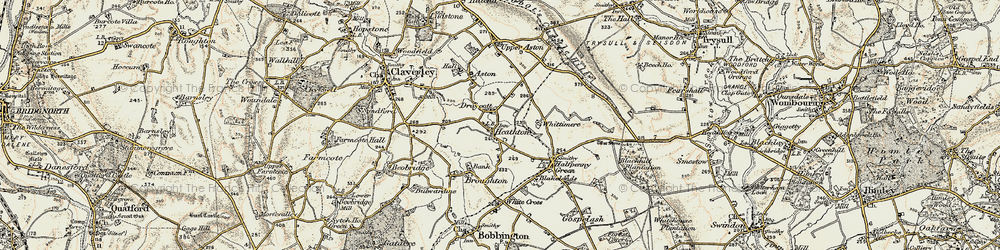 Old map of Draycott in 1902