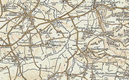 Old map of Drayton in 1898-1900