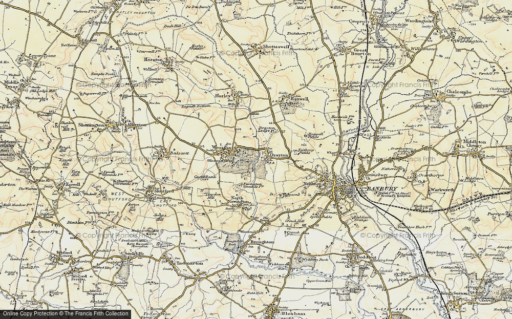 Old Map of Drayton, 1898-1901 in 1898-1901