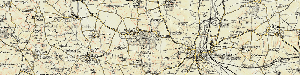Old map of Drayton in 1898-1901