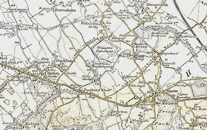 Old map of Drayton Beauchamp in 1898