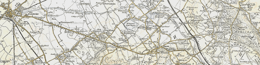 Old map of Drayton Beauchamp in 1898