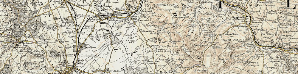 Old map of Dre-gôch in 1902