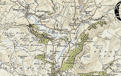 Old map of Drebley in 1903-1904