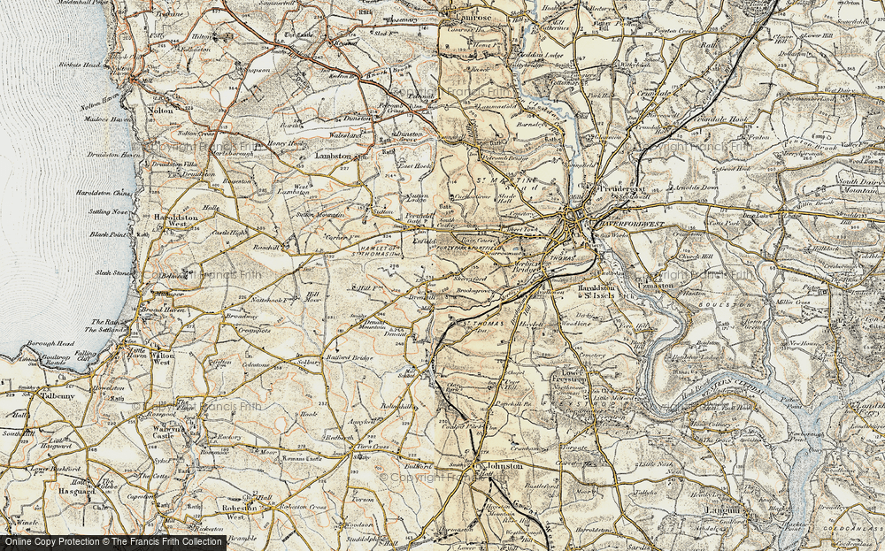 Old Map of Dreenhill, 1901-1912 in 1901-1912
