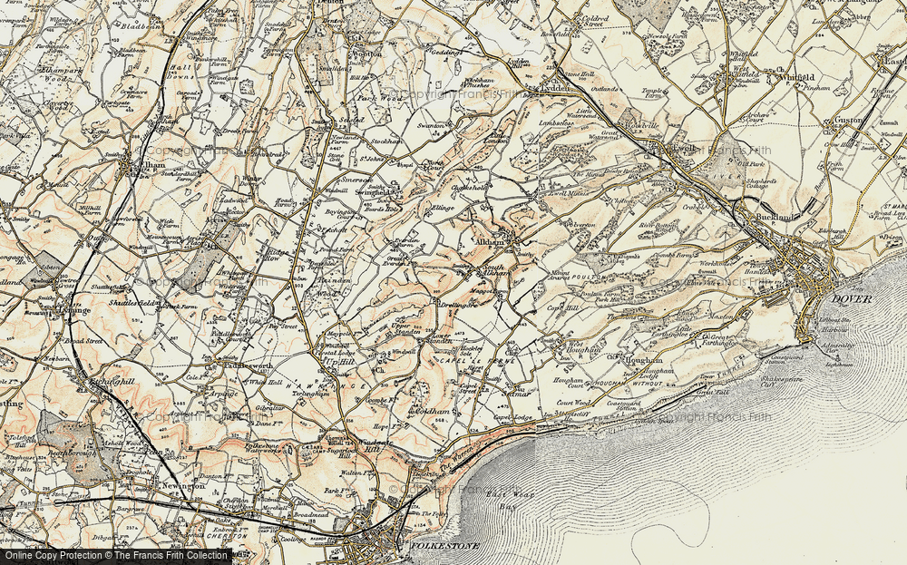Old Map of Drellingore, 1898-1899 in 1898-1899