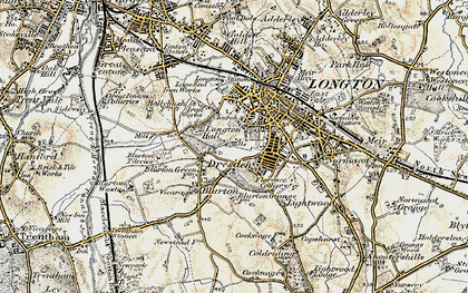 Old map of Dresden in 1902