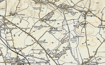 Old map of Driffield in 1898-1899