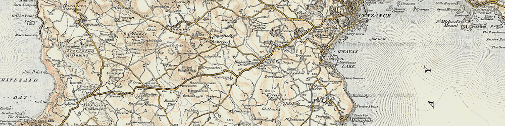 Old map of Drift in 1900