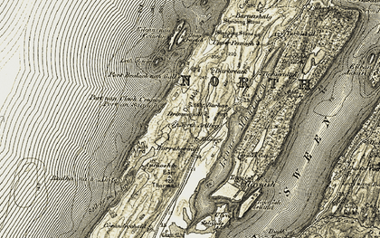 Old map of Drimnagall in 1905-1907