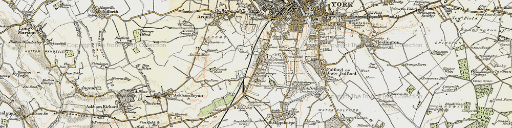 Old map of Dringhouses in 1903