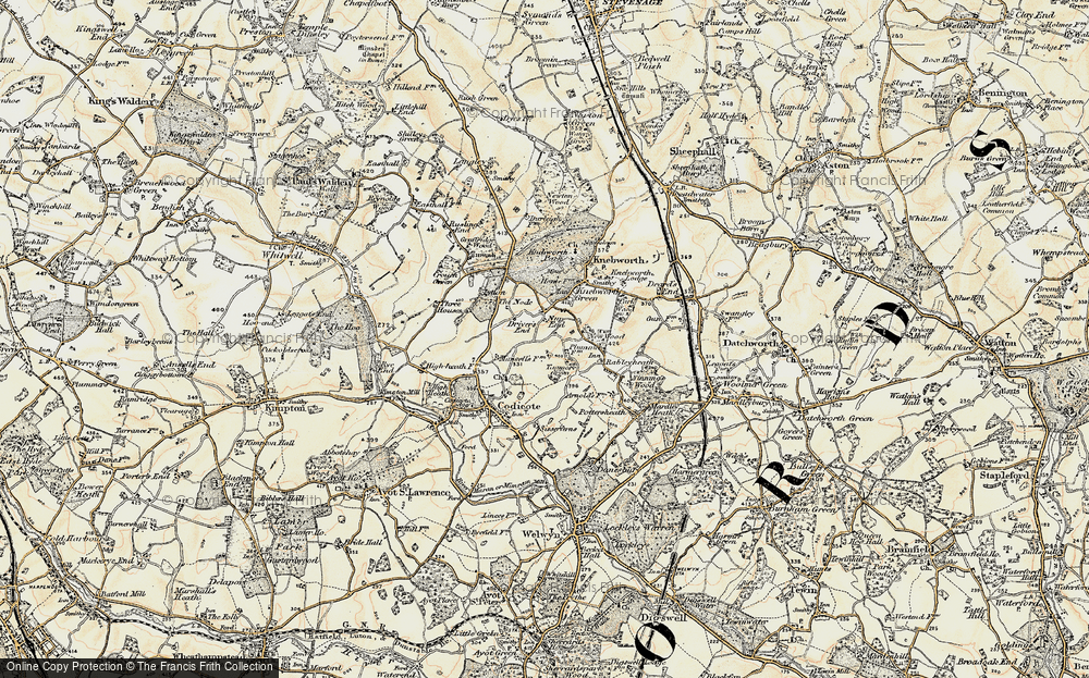 Old Map of Driver's End, 1898-1899 in 1898-1899