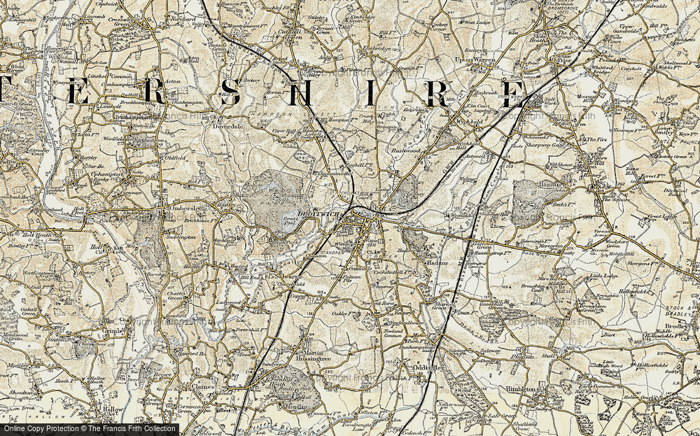 Historic Ordnance Survey Map of Droitwich Spa, 1899-1902