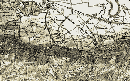 Old map of Balmanno Hill in 1906-1908