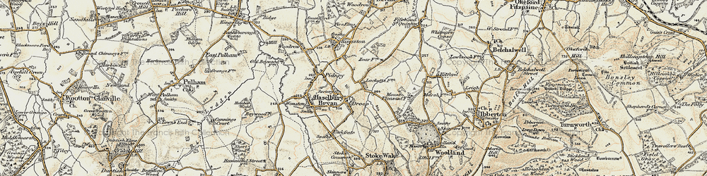 Old map of Droop in 1897-1909