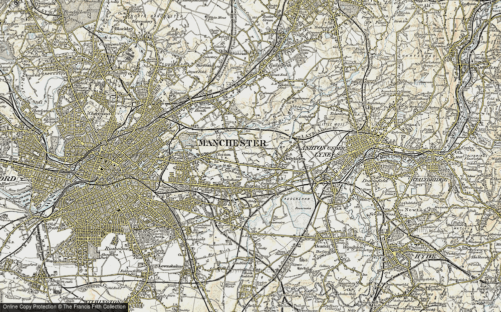 Old Map of Droylsden, 1903 in 1903