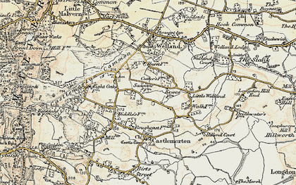 Old map of Druggers End in 1899-1901