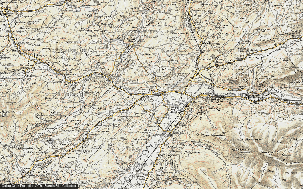 Old Map of Druid, 1902-1903 in 1902-1903
