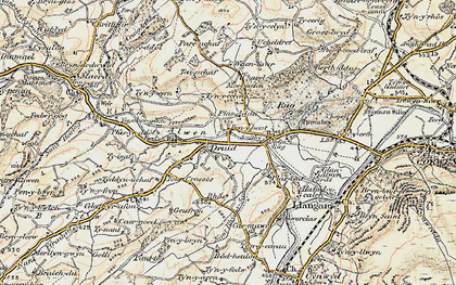 Old map of Druid in 1902-1903