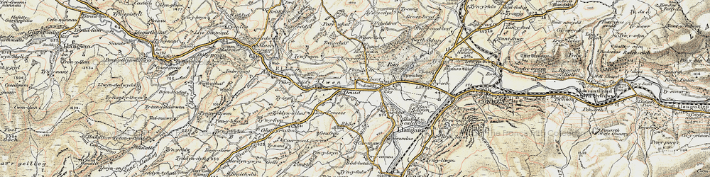Old map of Druid in 1902-1903