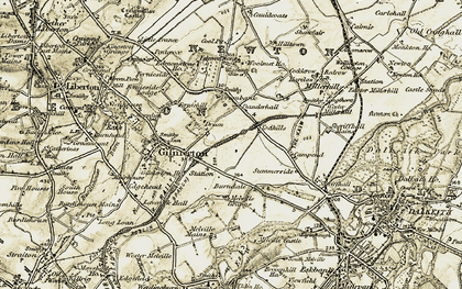 Old map of Todhills in 1903-1904