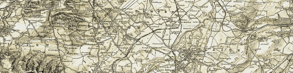 Old map of Burndale in 1903-1904