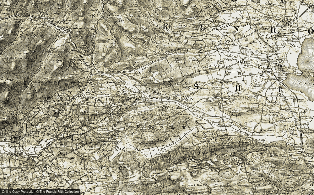 Historic Ordnance Survey Map of Drum, 1904-1908