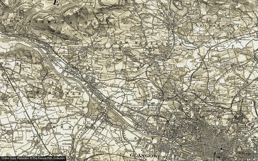 Old Map of Drumchapel, 1904-1905 in 1904-1905