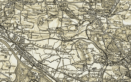 Old map of Drumchapel in 1904-1905