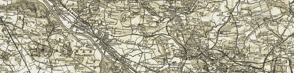 Old map of Drumchapel in 1904-1905