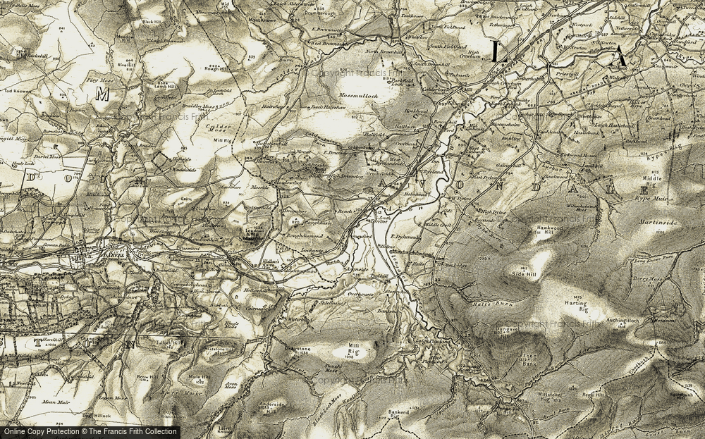 Old Map of Historic Map covering Allanton in 1904-1905