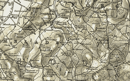 Old map of Beggshill in 1908-1910