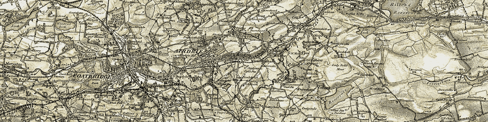 Old map of Drumgelloch in 1904-1905
