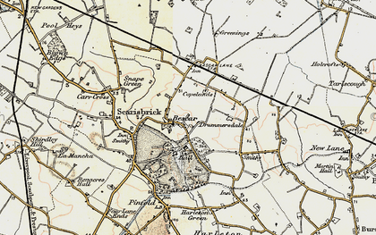 Old map of Drummersdale in 1902-1903