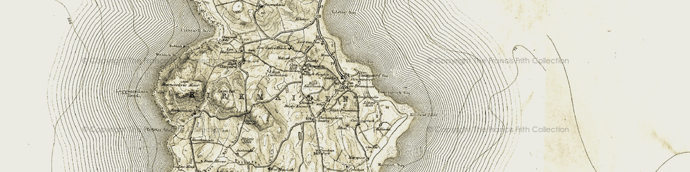 Old map of Drummore in 1905