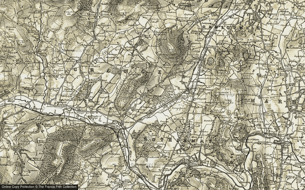 Old Map of Drumnagorrach, 1910 in 1910