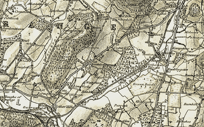 Old map of Drumnagorrach in 1910