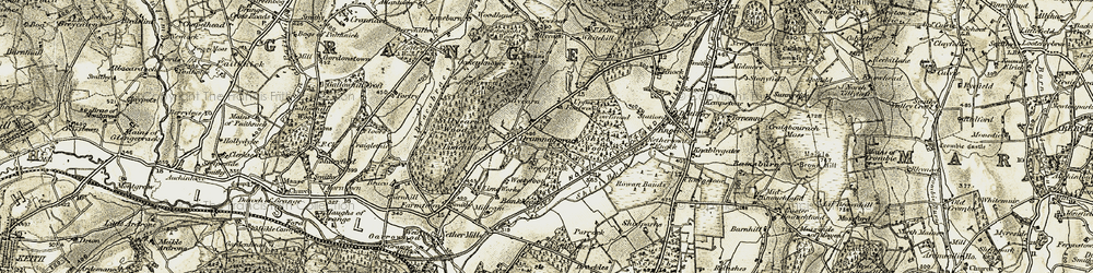 Old map of Drumnagorrach in 1910