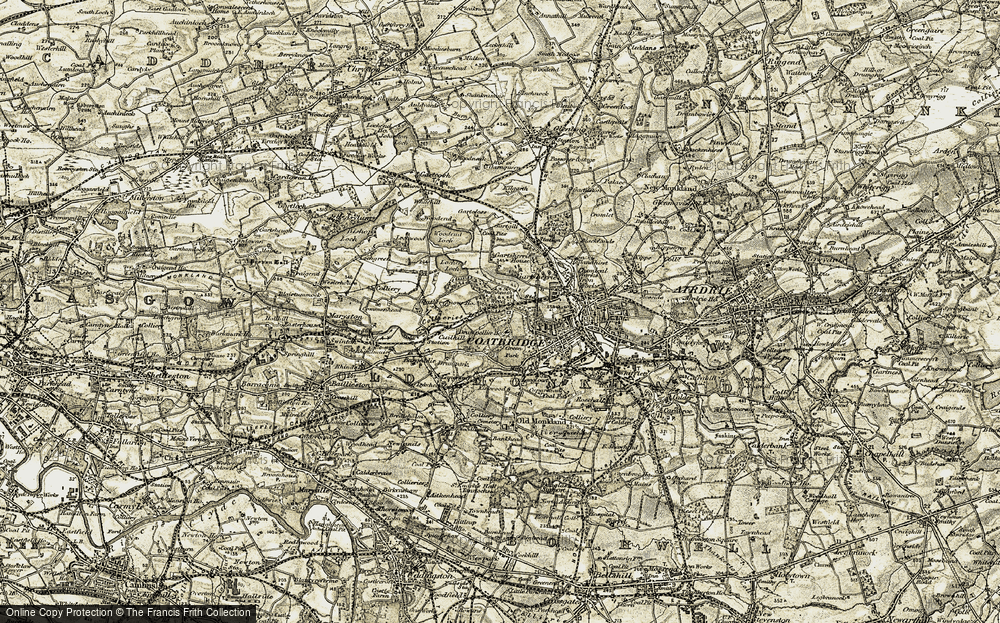 Old Map of Drumpellier, 1904-1905 in 1904-1905