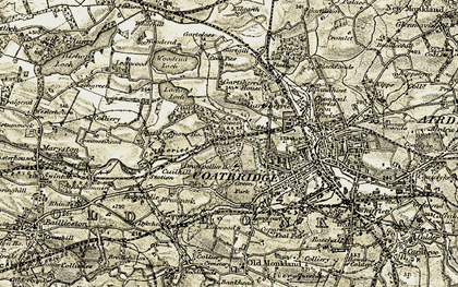 Old map of Drumpellier in 1904-1905