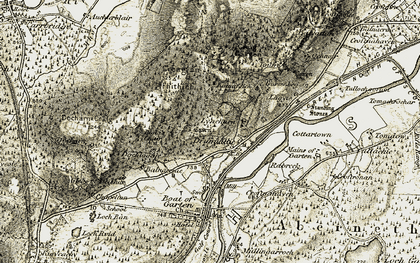 Old map of Balvattan in 1908-1911