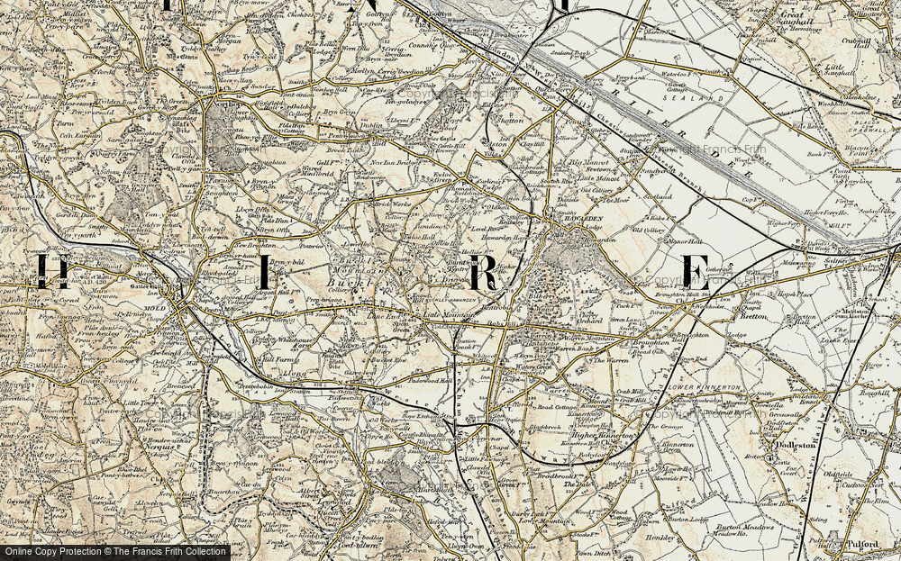 Old Map of Drury, 1902-1903 in 1902-1903