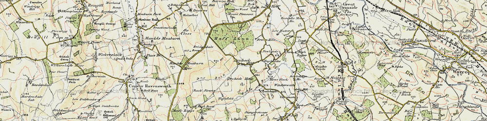 Old map of Wraes, The in 1901-1904