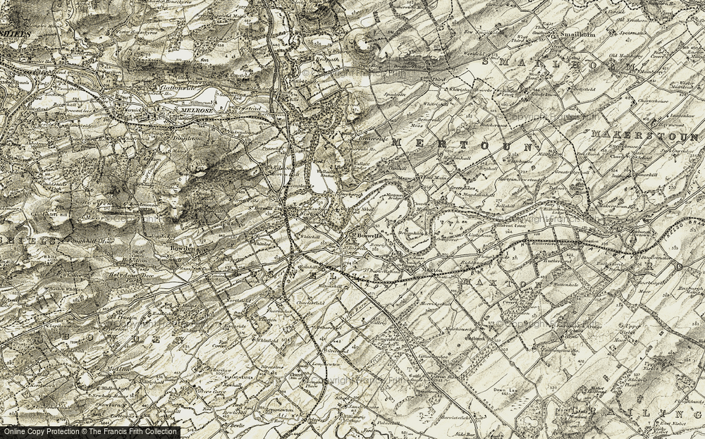Old Map of Dryburgh, 1901-1904 in 1901-1904