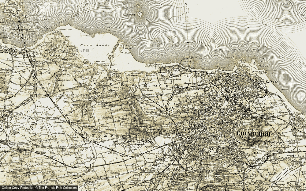 Old Map of Drylaw, 1903-1906 in 1903-1906
