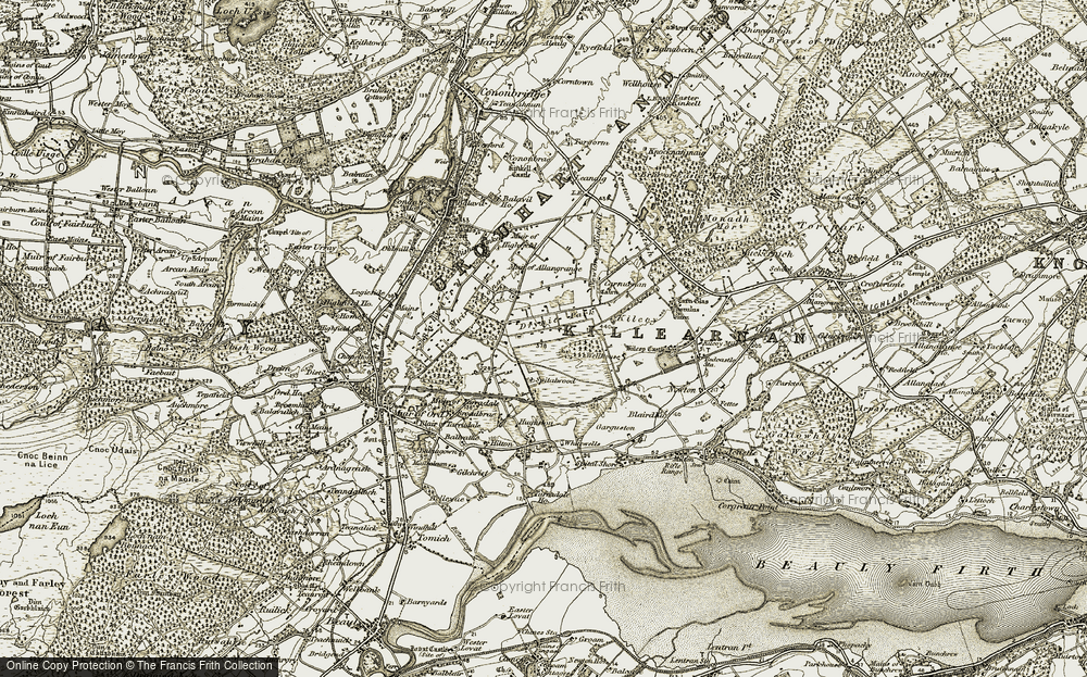 Old Map of Drynie Park, 1911-1912 in 1911-1912